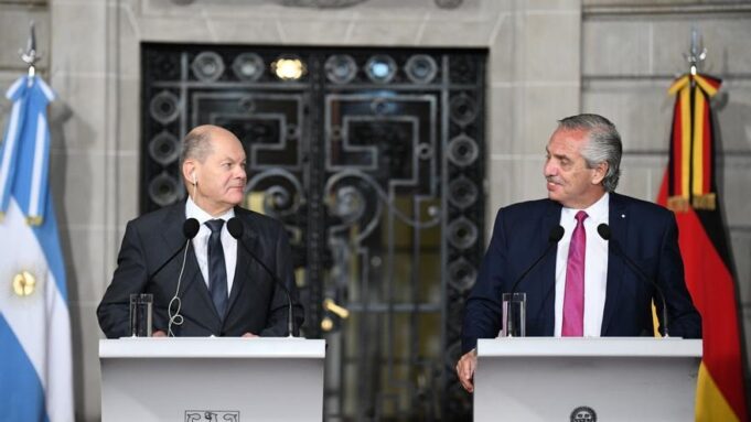 Visita de Scholz a Argentina