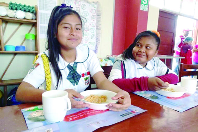 Qali Warma asegura servicio alimentario A más de 4.2 millones de escolares