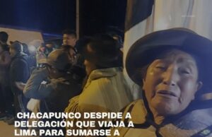 Comuneros de Huancavelica marchan a Lima