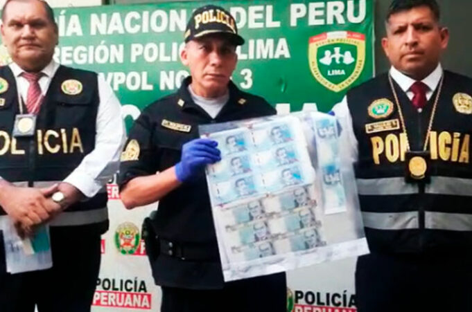 En Comas: Incautan 87 mil soles falsos
