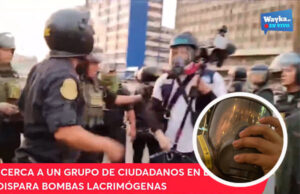 Policía agrede a fotoperiodista de Wayka y daña equipo de trabajo Policía agrede a fotoperiodista de Wayka y daña equipo de trabajo
