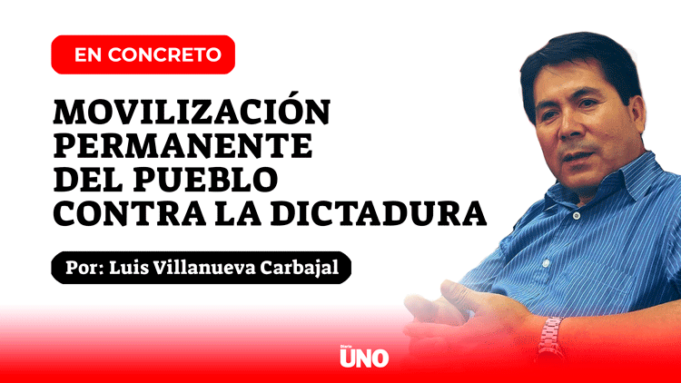 Movilización permanente del pueblo contra la dictadura