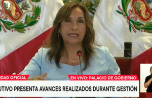 Presidenta Dina Boluarte brinda conferencia de prensa para exponer avances de su gestión