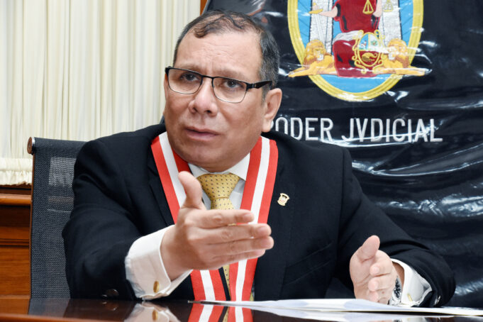 Presidente del Poder Judicial condena actos terroristas en el Vraem