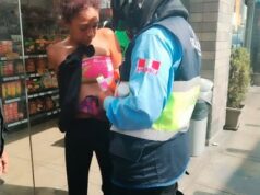 Policias y Serenos de Surco capturan a tendera que se llevó 14 cremas dentro de su canguro