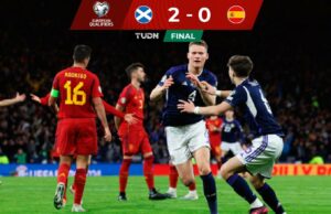 Escocia dio el «campanazo» en la eliminatoria de la Euro 2024 al vencer a España 2-0