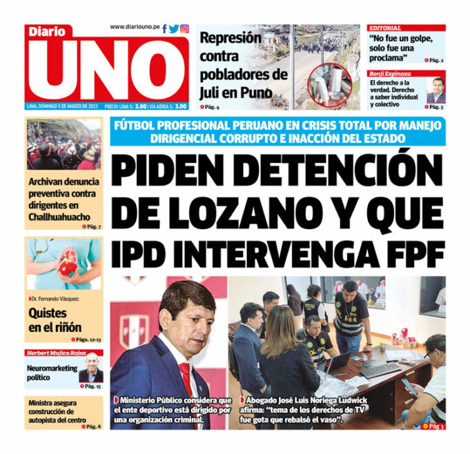 Portada 05 de marzo de 2023