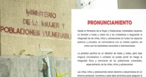 MIMP mira a otro lado y «llama la atención» a ciudadanos por exponer a niños en protestas