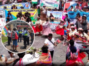 Miraflores: encierran a mujeres aimaras dentro de Parque Kennedy Miraflores: encierran a mujeres aimaras dentro de Parque Kennedy