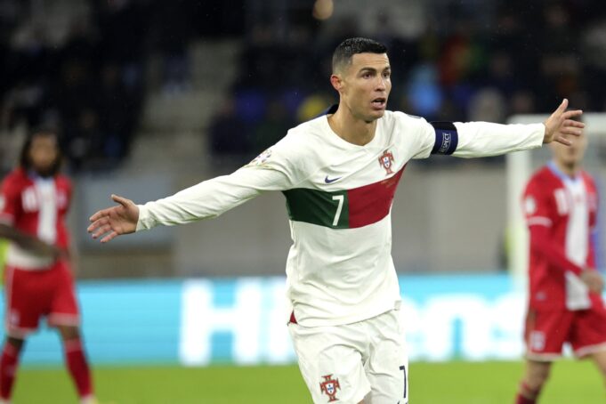 Doblete de Cristiano Ronaldo en goleada de Portugal a Luxemburgo 6-0