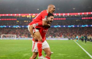 Benfica goleó al Brujas 5-1 (7-1 global) y pasó a Cuartos de la Champions League