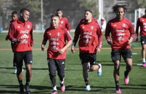 Con Ruidiaz Selección hizo primer turno de trabajos hoy en Madrid