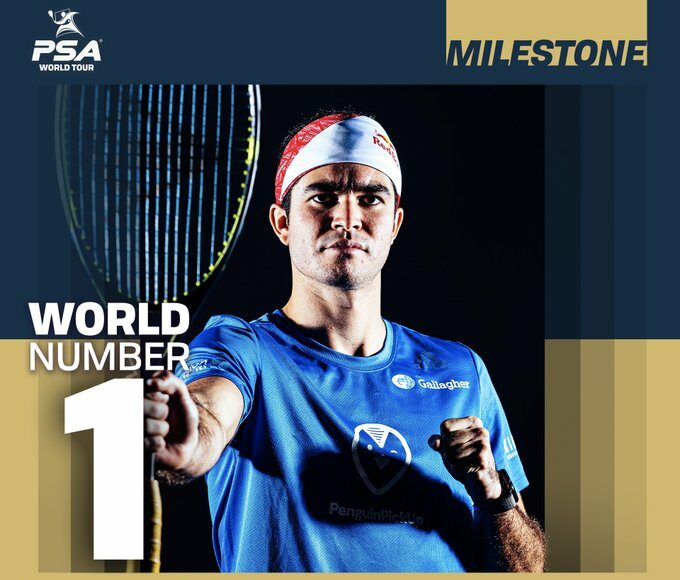 Diego Elías oficialmente es el numero del mundo en el Squash