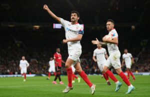 Sevilla logró gran empate ante Manchester United 2-2 como visitante en la Europa League