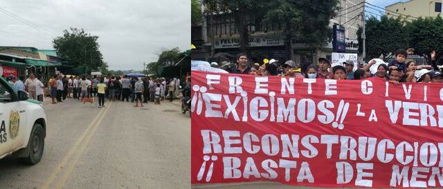 Paro Regional en Piura: Carreteras bloqueadas pobladores exigen atención de gobierno por torrenciales lluvias
