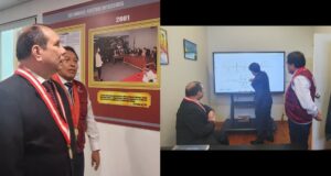 Javier Arévalo: presidente del Poder Judicial visitó Corte Superior Nacional