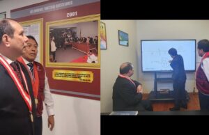 Javier Arévalo: presidente del Poder Judicial visitó Corte Superior Nacional