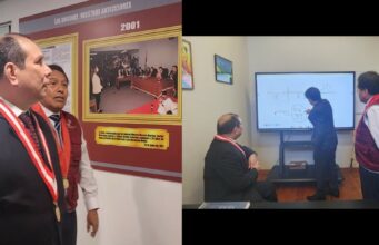 Javier Arévalo: presidente del Poder Judicial visitó Corte Superior Nacional