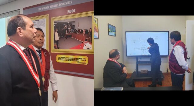 Javier Arévalo: presidente del Poder Judicial visitó Corte Superior Nacional