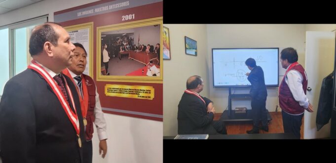 Javier Arévalo: presidente del Poder Judicial visitó Corte Superior Nacional