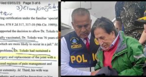 Alejandro Toledo: informe médico en EE.UU. no menciona diagnóstico de cáncer de expresidente