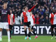 Feyenoord con Marcos López venció a la Roma 1-0 en la ida de Europa League