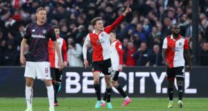 Feyenoord con Marcos López venció a la Roma 1-0 en la ida de Europa League