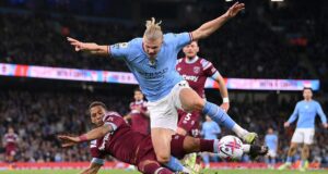 Manchester City goleó al West Ham 3-0 y volvió a la punta de la Premier League