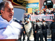 Ayacucho: Pobladores reclaman al ministro del Interior le tiran huevos y le gritan ‘asesino’