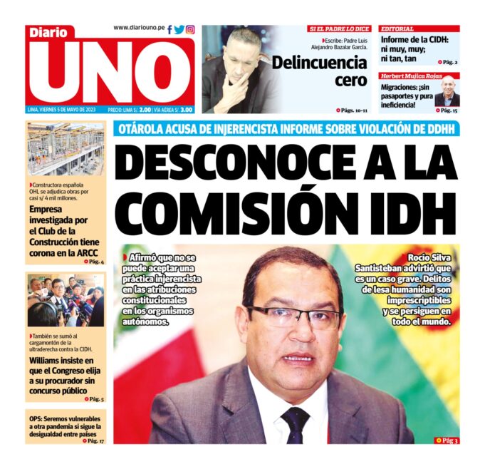 Portada viernes 5 de mayo de 2023