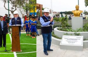 Alcalde Carlos Bruce entrega obras de remodelado parque y complejo deportivo Mateo Pumacahua en Surco