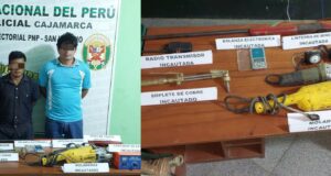 Cajamarca- San Ignacio: Detienen a mineros ilegales con armas de fuego