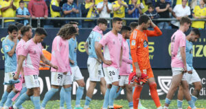 Celta con Tapia cayó ante Cádiz 1-0 y está en peligro de descender en España