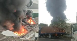 El Agustino: incendio en fábrica téxtil moviliza 100 bomberos para controlar siniestro