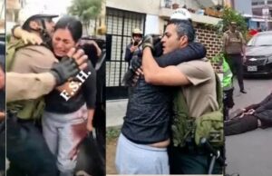 Policía a balazos frustra secuestro de una mujer en Los Olivos(VIDEO)