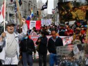 Ciudadanos protestaron en Cercado de Lima contra el Congreso y Dina Boluarte