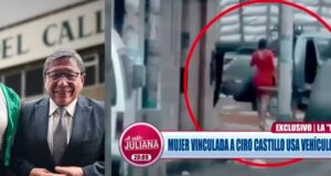 Ciro Castillo: captan a supuesta ‘amante’ de gobernador usando camioneta del GORE Callao