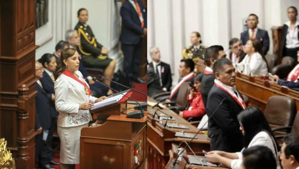 Congresistas dan la espalda a Dina Boluarte durante su Mensaje a la Nación