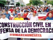 Construcción Civil presente en marcha de mañana 19 de julio por democracia y derechos humanos