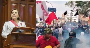 Enfrentamientos en Centro de Lima mientras Dina Boluarte daba Mensaje a la Nación