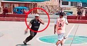SJL: sicario irrumpe en pleno campeonato de fulbito y asesina a balazos a jugador en losa deportiva(VIDEO)