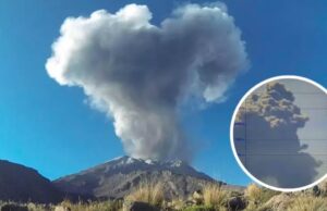 Alerta en el volcán Ubinas: reportan la explosión más fuerte hasta el momento con emisión de cenizas