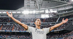 Inglés Bellingham salvó al Real Madrid con gol suyo venció al Getafe 2-1