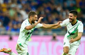 Sassuolo dio el golpe en el Calcio Italiano al derrotar de visita al Inter de Milán 2-1