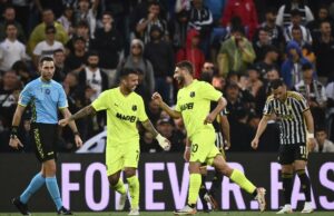 Juventus tuvo un tropezón sorpresivo ante Sassuolo que le ganó 4-2