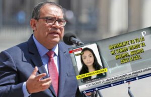 Yaziré Pinedo desmiente a premier Alberto Otárola y afirma que se conocen desde hace años