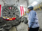 Línea 2 del Metro: Ministro Pérez Reyes supervisó reinicio de operaciones de excavación en la estación 28 de Julio