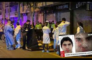 Hombre en llamas se arrojó de piso 11 en Gamarra por infidelidad de su pareja(VIDEO)