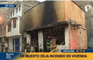 Incendio en Los Olivos: Mujer muere al quedarse atrapada en su vivienda(VIDEO)