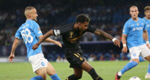 Real Madrid se consolida en su grupo al vencer a Nápoles 3-2 como visitante